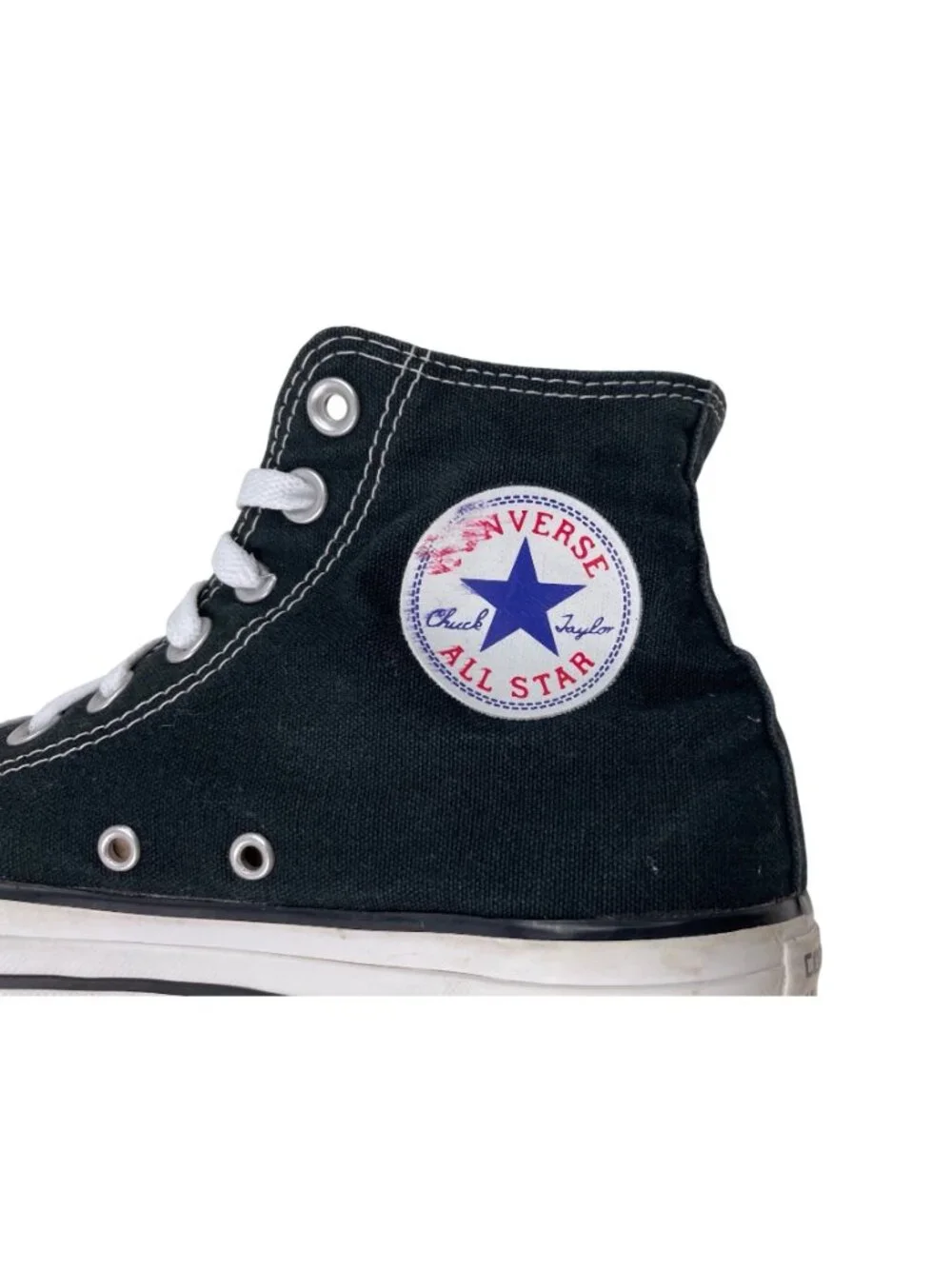 Converse Chuck Taylor All Star Hi Black White Sneakers Shoes Mens 7 Womens 9